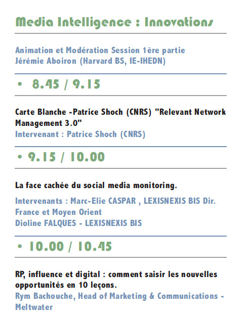 Reminder Session 2 Media Intelligence