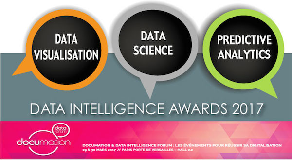 2017. Présentez votre candidature aux Data Intelligence Awards - Predictive Analytics / Datavisualisation/Data Science
