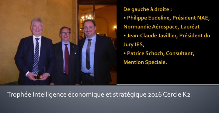LE TROPHEE IES 2016 DU CERCLE K2 EST ATTRIBUÉ À NORMANDIE  AEROESPACE
