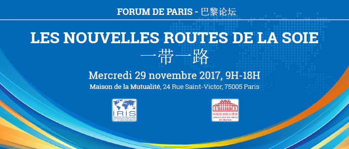 Les nouvelles routes de la soie - Mercredi 29 novembre, Paris