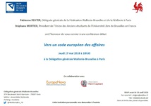 Agenda : Conférence-débat sur le Droit Européen des Affaires