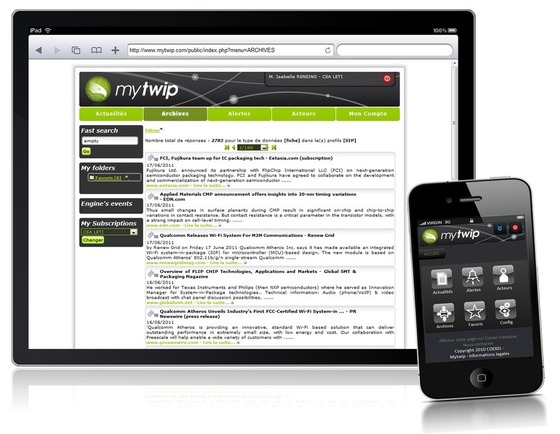 MIS2012 - Trois questions à Vincent Boisard (Coexel) qui présente my Twip, plate-forme en ligne pour réaliser une veille thématique et sectorielle