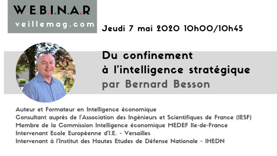 Retrouvons-nous le 7 mai à 10h00. Préparez vos questions !