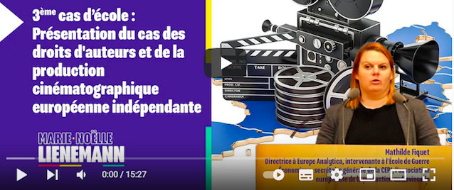 Colloque # 5 - Etude de cas : Présentation du cas Droits d’auteurs et protection cinématographique européenne indépendante