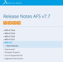 Version 7.7 des logiciels Antidot : toujours en pointe sur la complexité et la diversité de l’information Version 7.7 des logiciels Antidot : toujours en pointe sur la complexité et la diversité de l’information
