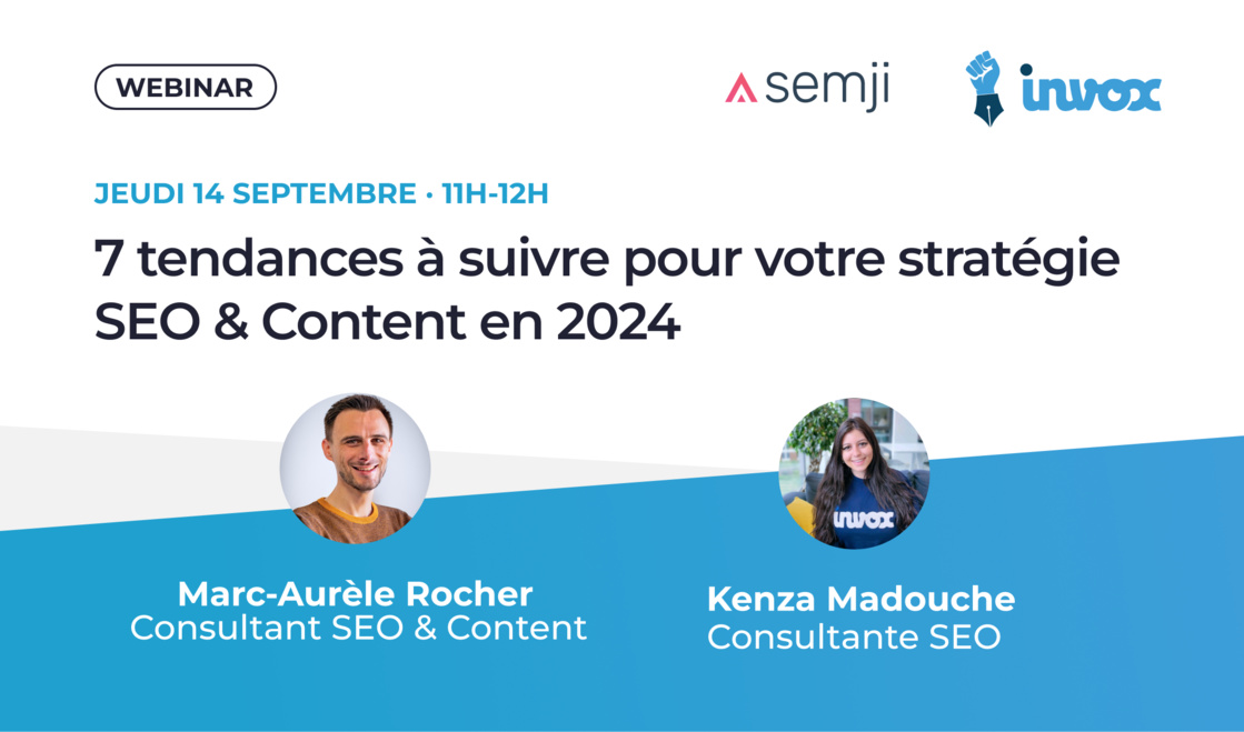 Agenda : Le 14 Septembre 2023, Semji organise un Webinaire 