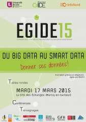 Agenda : "DU BIG DATA AU SMART DATA... "Quand l’évolution du Big Data