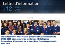 Invitation Porte Ouverte du 9 avril 2015 et 1ère place au Classement SMBG 2015 Invitation Porte Ouverte du 9 avril 2015 et 1ère place au Classement SMBG 2015