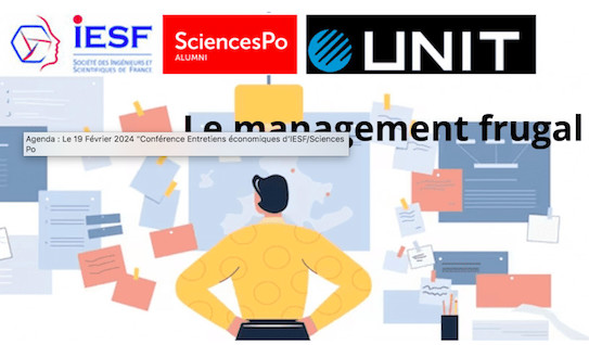 Agenda : Le 19 Février 2024 "Conférence Entretiens économiques d’IESF/Sciences Po