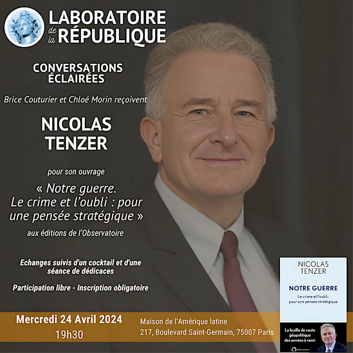 Agenda : le 24 Avril 2024 "Conversations éclairées par Nicolas Tenzer" Agenda : le 24 Avril 2024 "Conversations éclairées par Nicolas Tenzer"