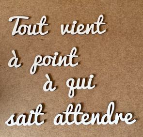 L'origine de l'expression "tout vient à point à qui sait attendre" remonte au XVIe siècle. L'origine de l'expression "tout vient à point à qui sait attendre" remonte au XVIe siècle.