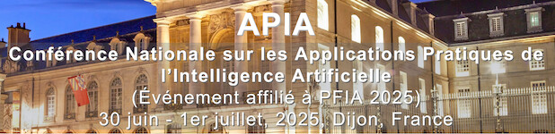 30 juin et 1er Juillet 2025. Conférence IA - Applications pratiques. APIA2025 Dijon