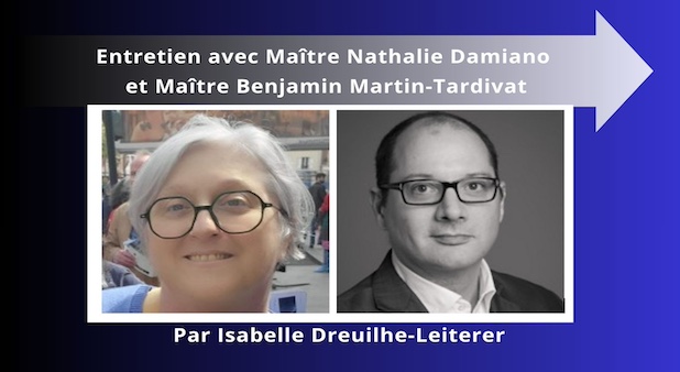 Entretien avec Maitre Nathalie Damiano et Maitre Benjamin Martin-Tardivat, à l’occasion de la conférence du Club Audiovisuel et Numérique de Toulouse Métrople. Entretien avec Maitre Nathalie Damiano et Maitre Benjamin Martin-Tardivat, à l’occasion de la conférence du Club Audiovisuel et Numérique de Toulouse Métrople.