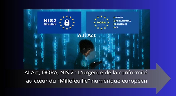 AI Act, DORA, NIS 2 : L'urgence de la conformité au cœur du "Millefeuille" numérique européen AI Act, DORA, NIS 2 : L'urgence de la conformité au cœur du "Millefeuille" numérique européen