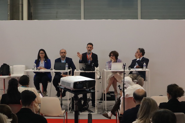 De gauche à droite Hasnae Chami-Boudrika -  Romain Ponceau - Mickaël Réault Reault - Anne-Marie Libmann - Alain Berger