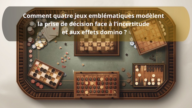 Comment quatre jeux emblématiques modèlent la prise de décision face à l’incertitude et aux effets domino ?