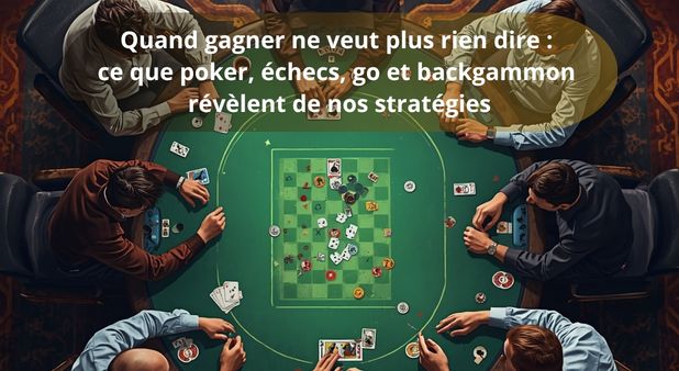 Quand gagner ne veut plus rien dire : ce que poker, échecs, go et backgammon révèlent de nos stratégies