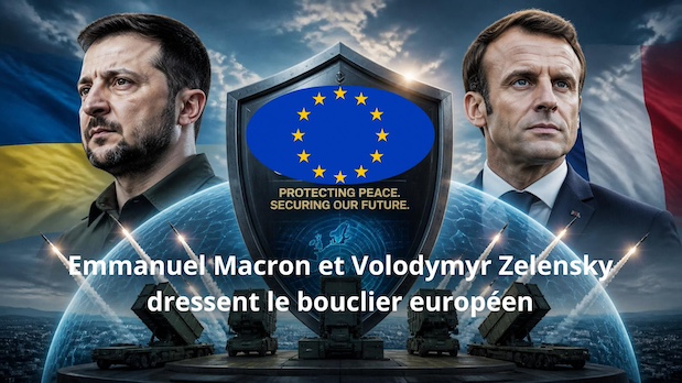 Emmanuel Macron et Volodymyr Zelensky dressent le bouclier européen