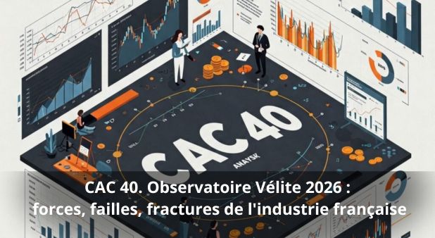 CAC 40. Observatoire Vélite 2026 : forces, failles, fractures de l'industrie française