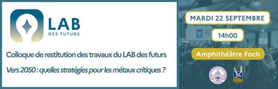 LAB des futurs – Vers 2050 : Quelles stratégies pour les métaux critiques ?