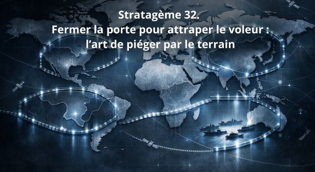 Stratagème 32. Fermer la porte pour attraper le voleur : l’art de piéger par le terrain