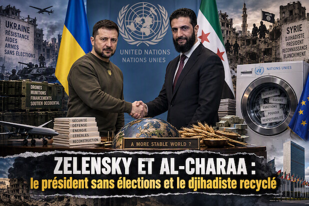 Zelensky et al-Charaa : le président sans élections et le djihadiste recyclé