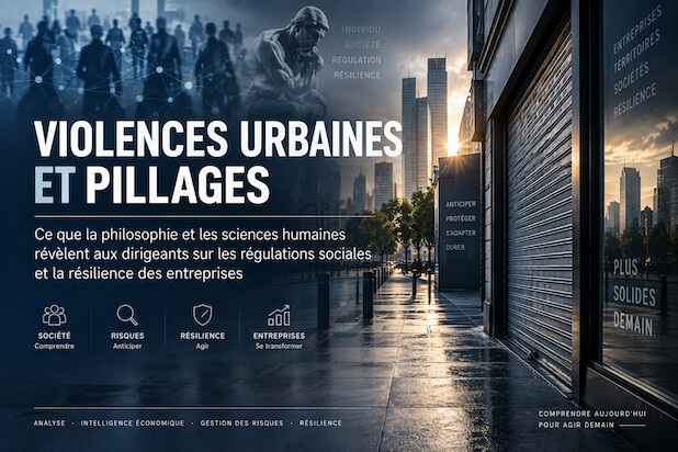 Violences urbaines et pillages : ce que la philosophie et les sciences humaines révèlent aux dirigeants sur les régulations sociales et la résilience des entreprises