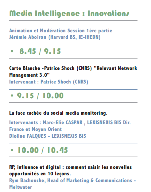 Reminder Session 2 Media Intelligence