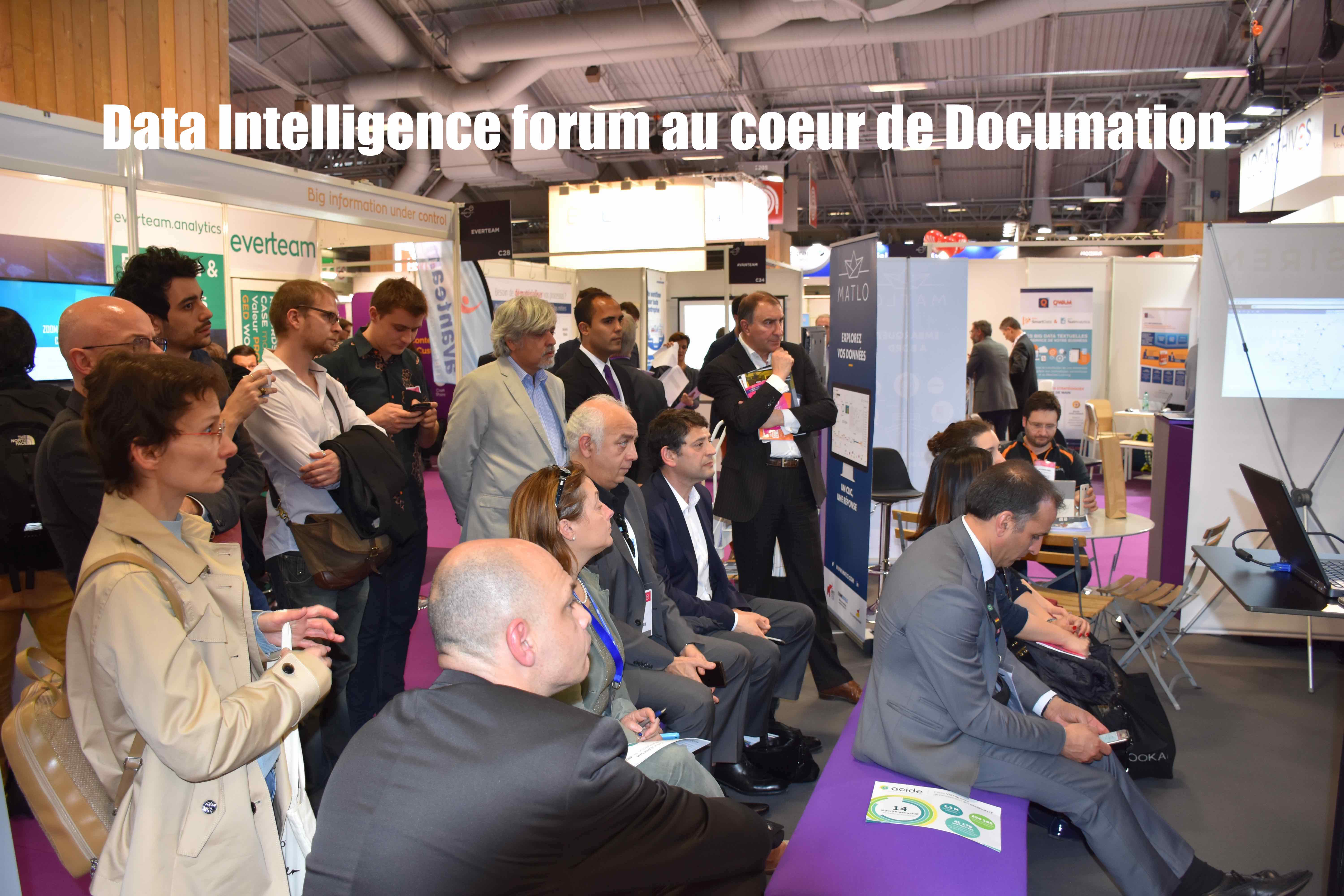 Data Intelligence Forum au coeur de Documation 2017 : Predictif, Data Science, Dataviz