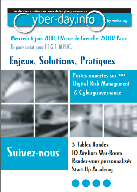 #cyberdayinfo. 20 février 2019. Inscriptions et Contributions ouvertes • De la sécurité de l'information à la cyber-intelligence. 