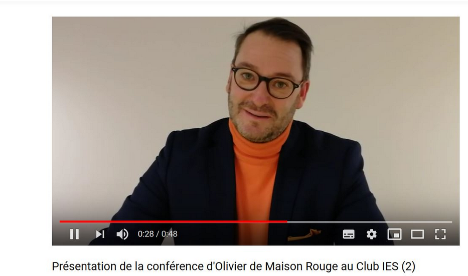 Quelques mots d'Olivier de Maison Rouge