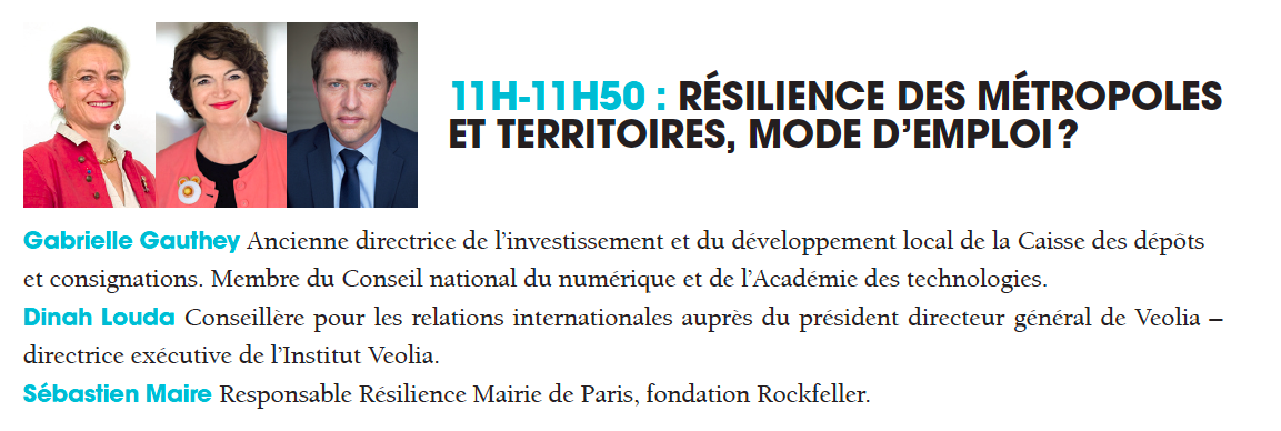 PROGRAMME DU 2e FORUM SÉCURITÉ & RÉSILIENCE L’ENJEU DES MÉTROPOLES PROGRAMME DU 2e FORUM SÉCURITÉ & RÉSILIENCE L’ENJEU DES MÉTROPOLES