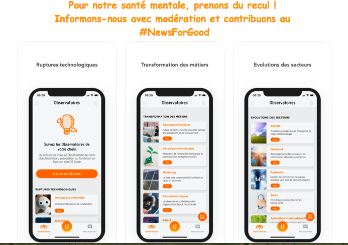 Avec la nouvelle application Sindup, accédez aux observatoires et  optez pour le #NewsForGood !