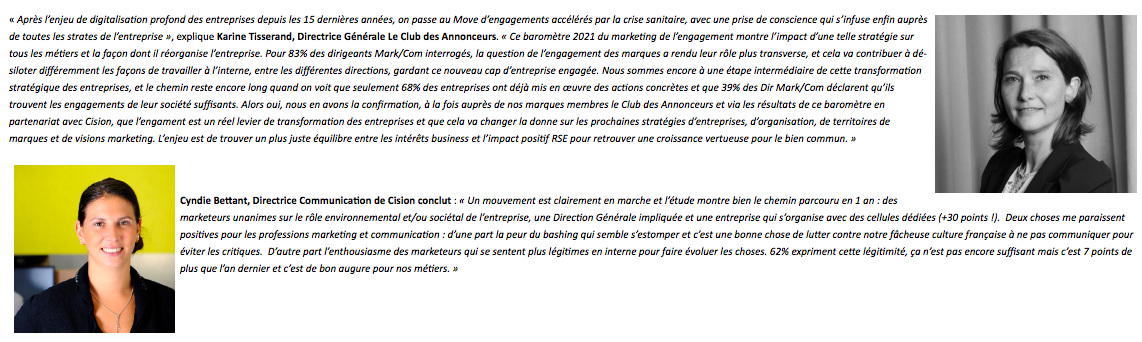 Baromètre 2021 Saison 2 Marketing de l’engagement : nouvelle stratégie de marques ou réelle transformation de l’entreprise ?