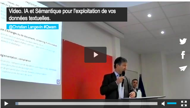 Video. IA & valorisation des données textuelles par Christian Langevin. Qwam CI