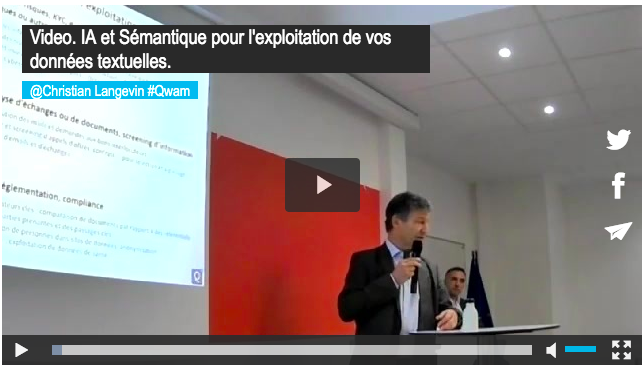 Video. IA & valorisation des données textuelles par Christian Langevin. Qwam CI Video. IA & valorisation des données textuelles par Christian Langevin. Qwam CI