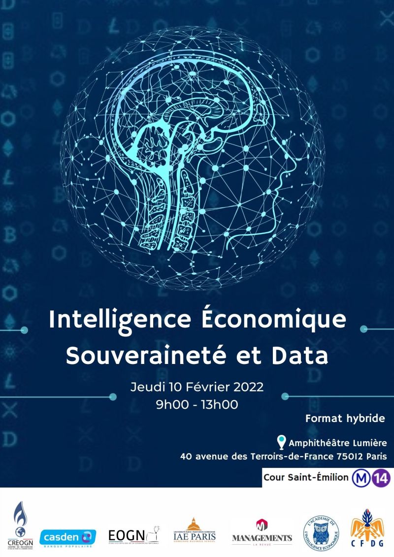 Agenda : Jeudi 10 février 2022 "Intelligence économique. Souveraineté et Data"