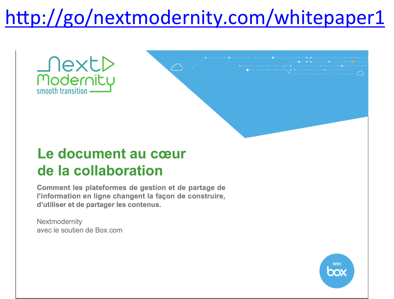 5 minutes avec Marc de Fouchecour "Le document au coeur de la collaboration" Documation-MIS 2015