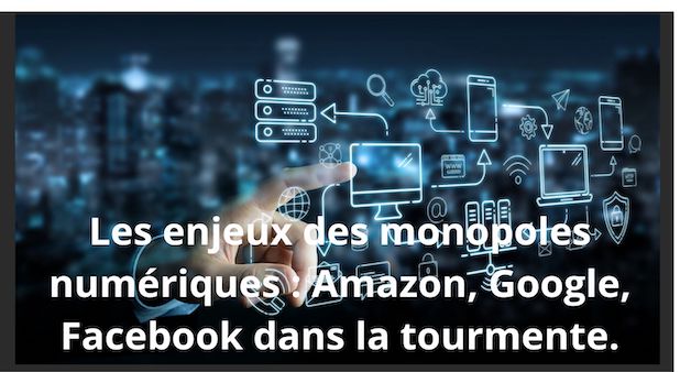 Les enjeux des monopoles numériques : Amazon, Google, Facebook dans la tourmente.