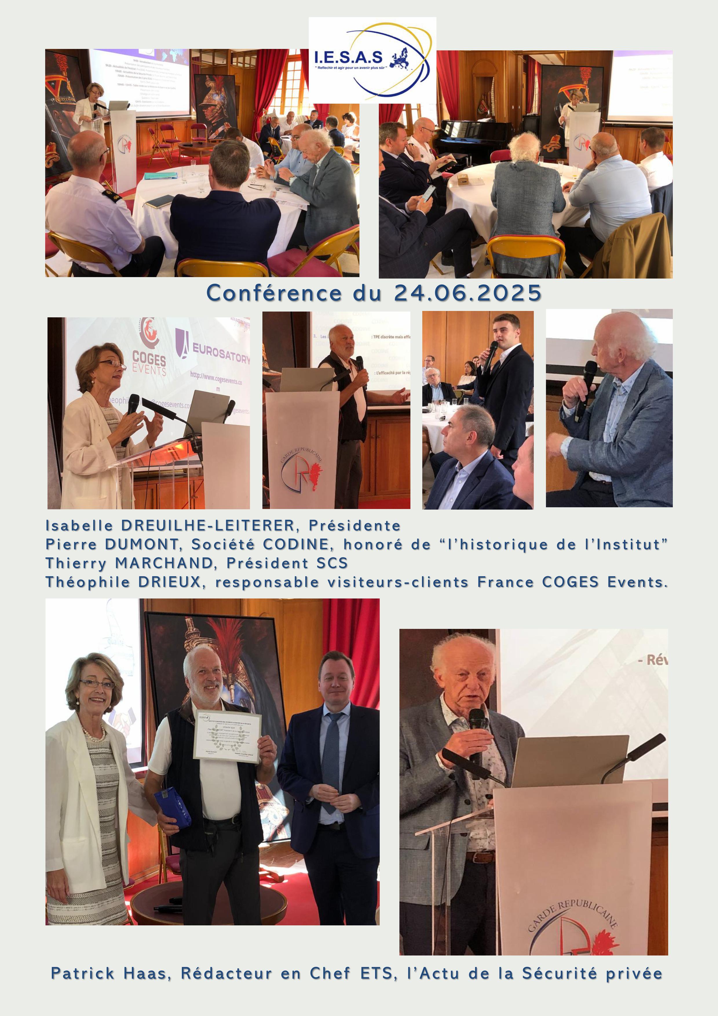 Retour en images sur la conférence MEDECINE DE GUERRE et de conflits Protection - sécurisation. IESAS