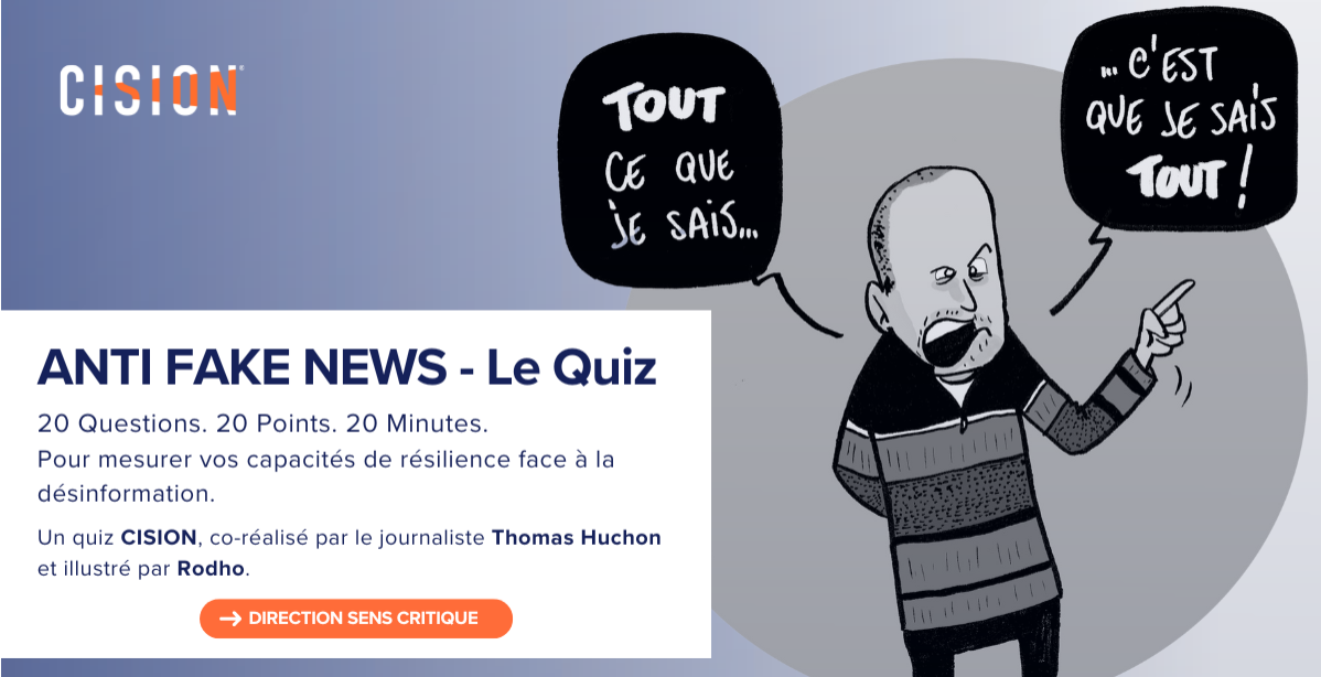 ANTI FAKE NEWS : Cision se mobilise et offre une formation à tous les professionnels pour protéger leur entreprise de la désinformation.