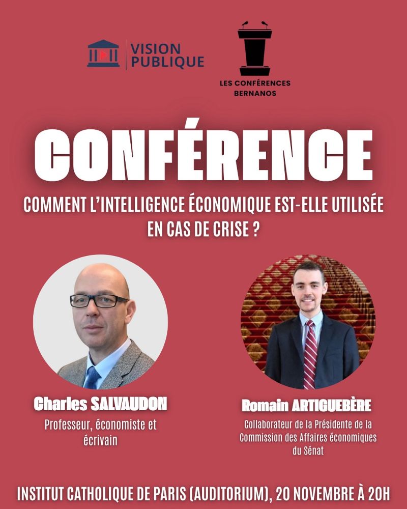 Agenda : 20 Novembre 2025 " Comment anticiper et agir dans un monde incertain ?" avec Vision Publique et les Conférences Bernanos