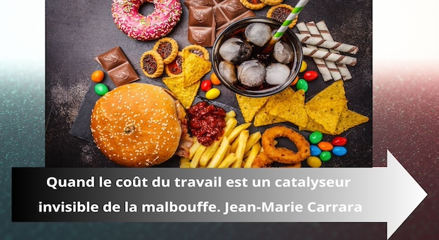 Quand le coût du travail est un catalyseur invisible de la malbouffe. Jean-Marie Carrara