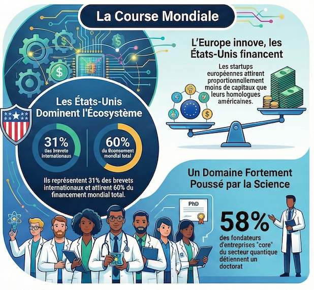 Le quantique passe du laboratoire à l’industrie. Cartographie de l'écosystème quantique mondial 