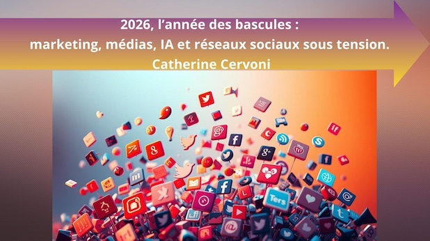 2026, l’année des bascules : marketing, médias, IA et réseaux sociaux sous tension. Catherine Cervoni