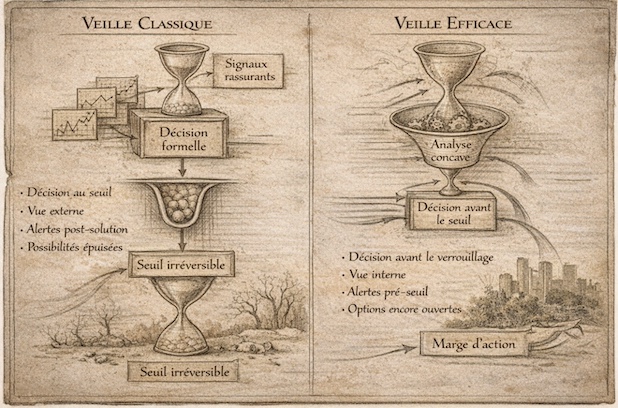 Quand la veille échoue : le vrai problème n'est pas l'information, mais le moment où l'on regarde. © Gautier Bianchi