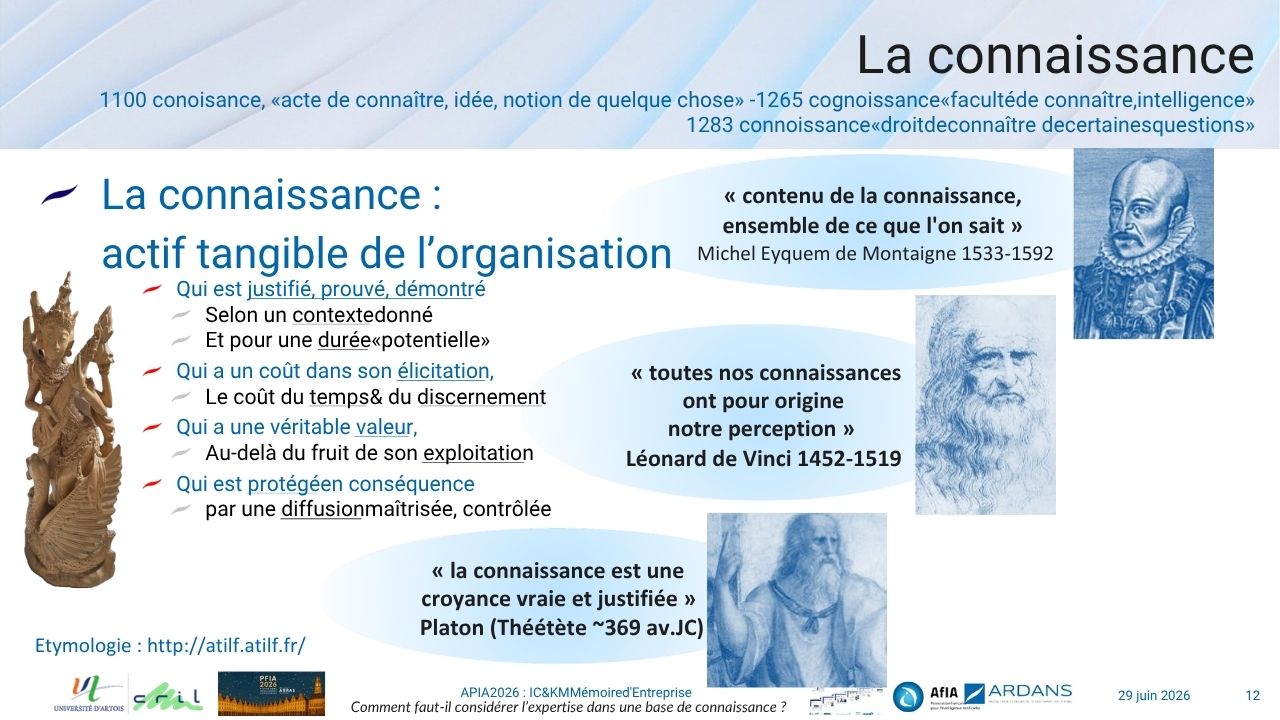 " Comment faut-il considérer l’expertise dans une base de connaissance ? " (1985-2026)