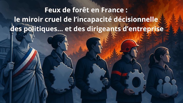Feux de forêt en France : le miroir cruel de l’incapacité décisionnelle des politiques… et des dirigeants d’entreprise