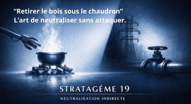 Stratagème 19. “Retirer le bois sous le chaudron”  L’art de neutraliser sans attaquer.