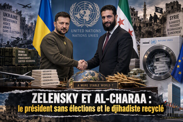 Zelensky et al-Charaa : le président sans élections et le djihadiste recyclé